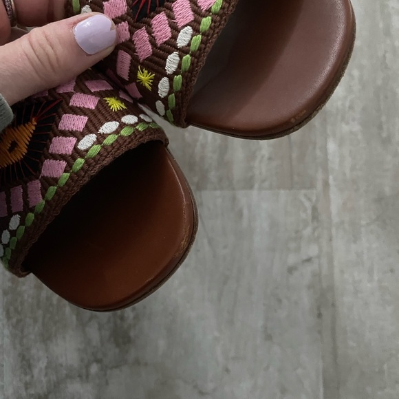 Prada embroidered Flat Sandals size 6 - Picture 4 of 10